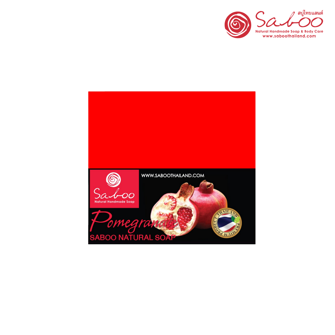 Natural Soap - Square Shape - 100g - Pomegranate