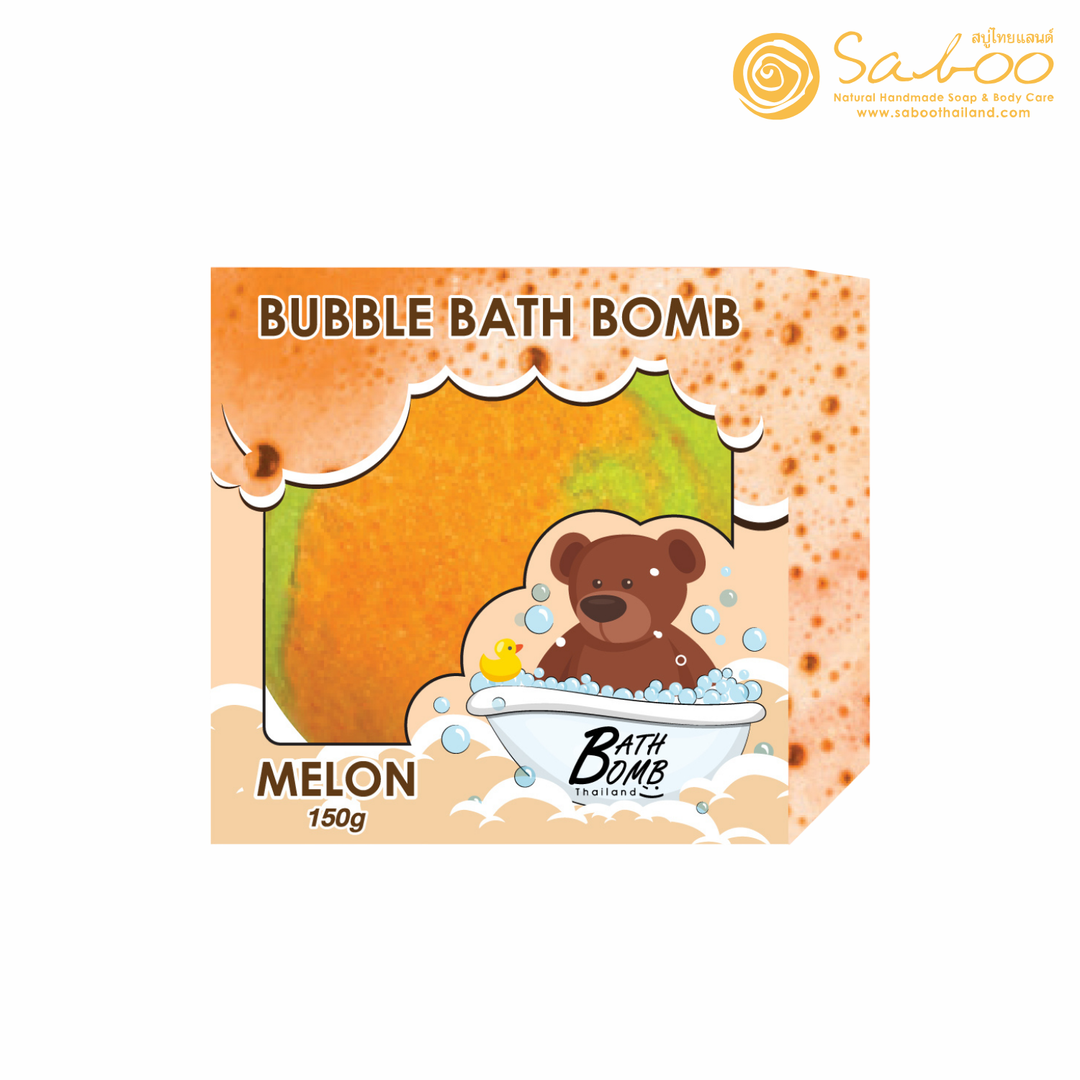 Bubble Bath Bomb - Box Package - 150g - Melon