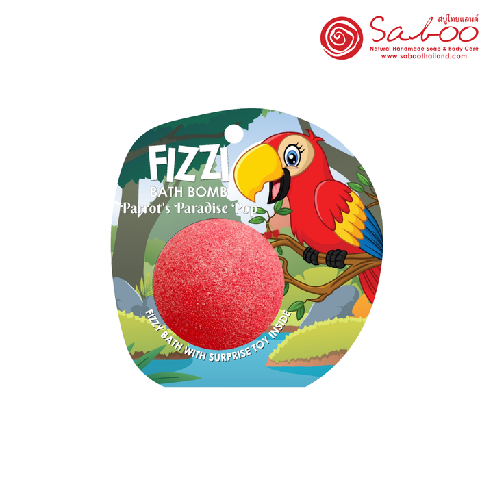 Fizzy Bath Bomb - Jungle Package - 100g - Parrot's Paradise Pop