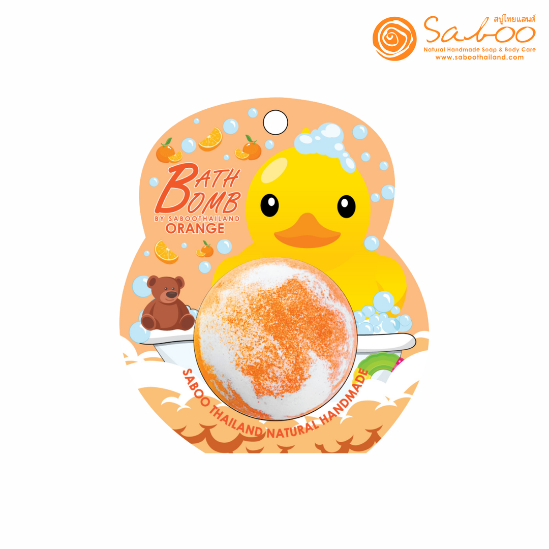 Bubble Bath Bomb - Duck Package - 150g - Orange