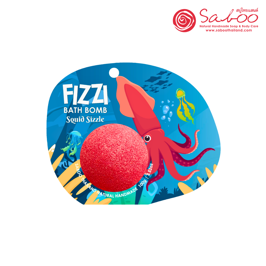 Fizzy Bath Bomb - Sea Animal Package - 100g - Squid Sizzle