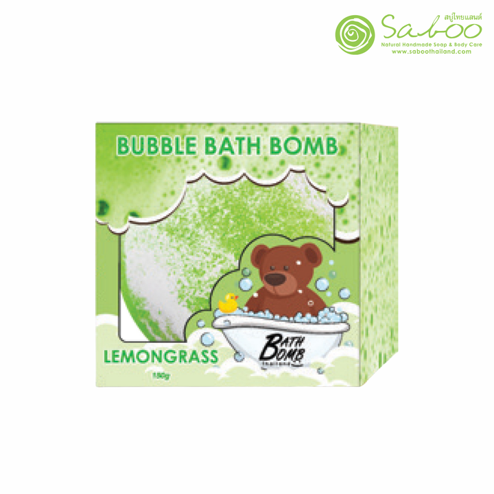 Bubble Bath Bomb - Box Package - 150g - Lemongrass