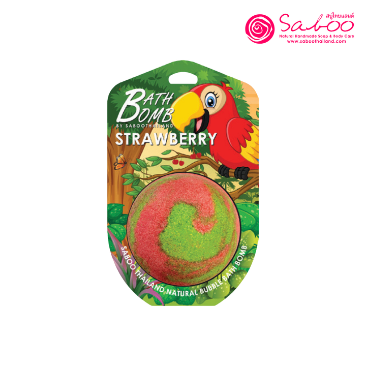 Bubble Bath Bomb - Jungle Package - 150g - Strawberry