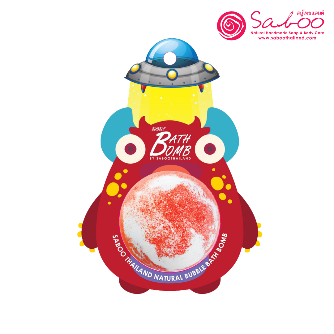Bubble Bath Bomb - Monster - 150g - Rose