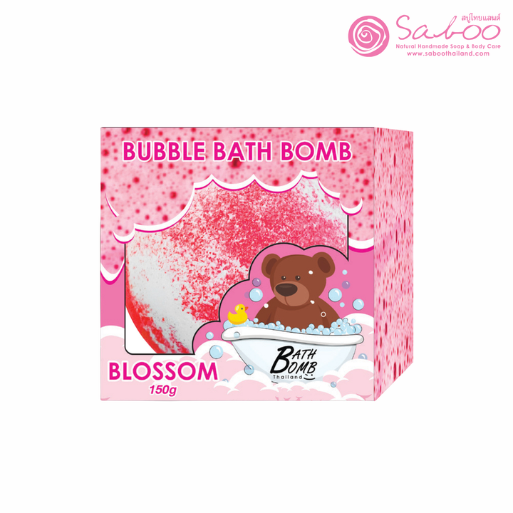 Bubble Bath Bomb - Box Package - 150g - Blossom