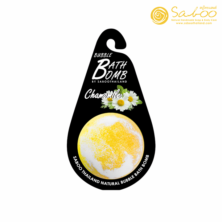Bubble Bath Bomb - Black Package - 150g - Chamomile