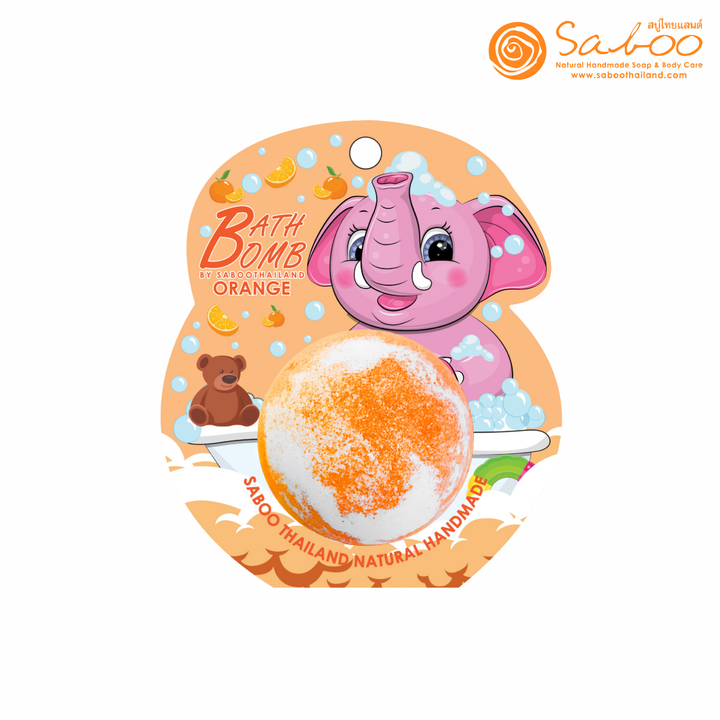 Bubble Bath Bomb - Elephant Package - 150g - Orange