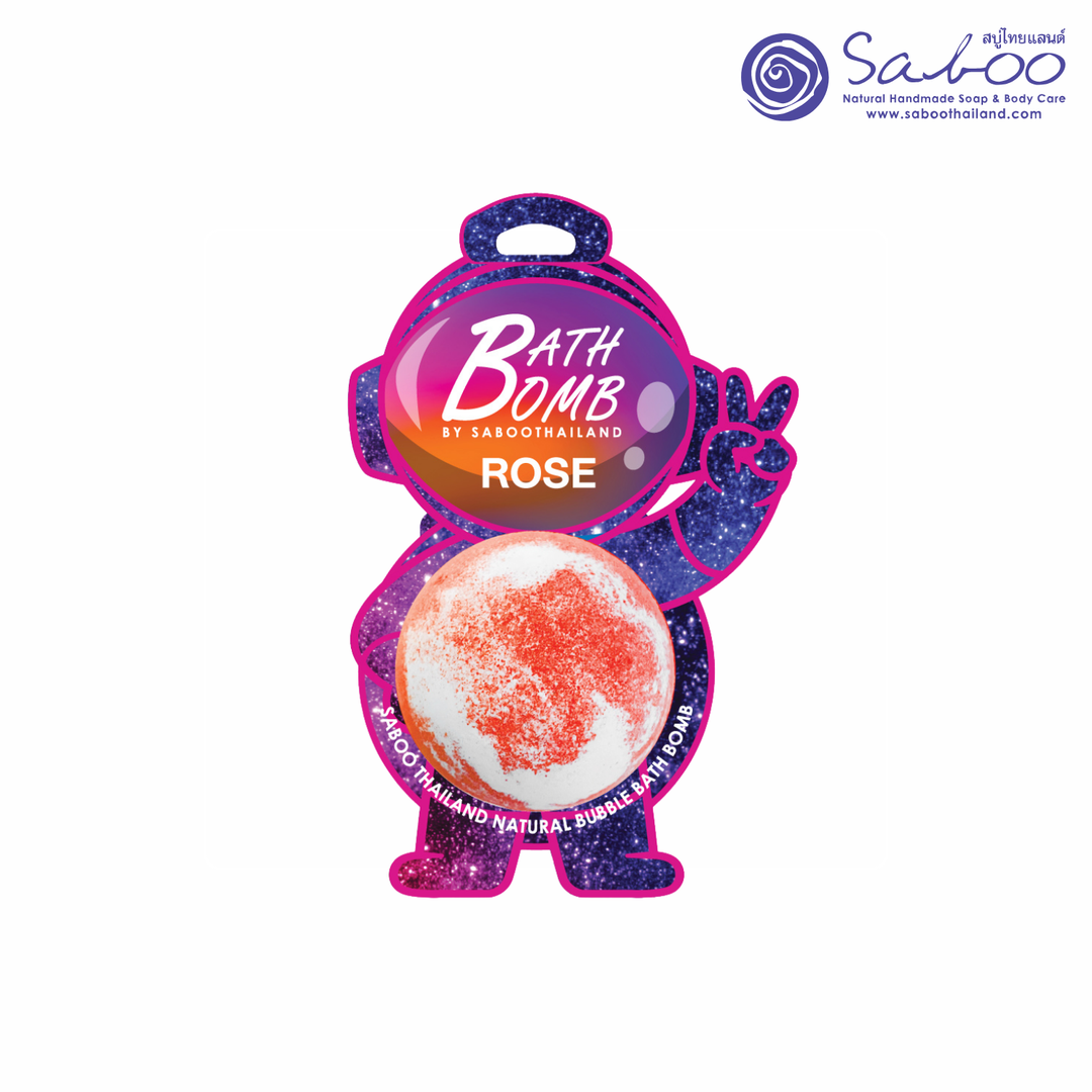Bubble Bath Bomb - Space Package - 150g - Rose