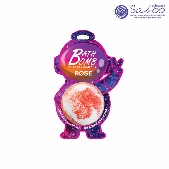 Bubble Bath Bomb - Space Package - 150g - Rose