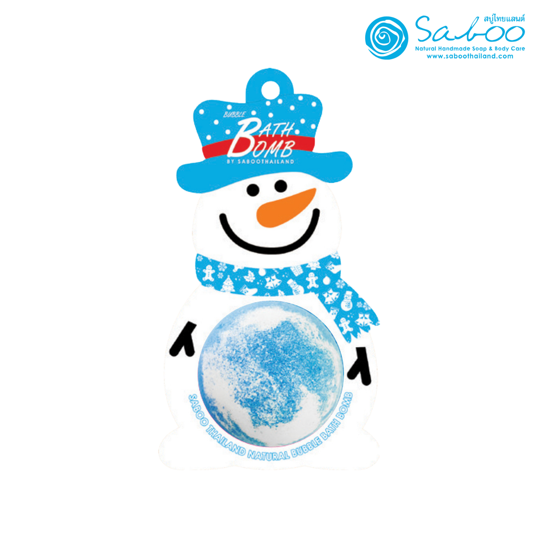 Bubble Bath Bomb - Christmas Snow Man - 150g - Ocean