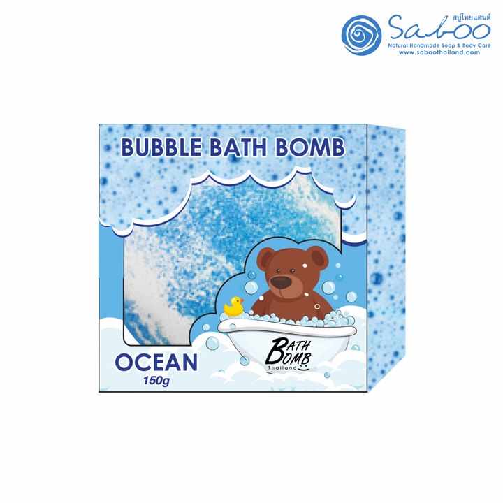 Bubble Bath Bomb - Box Package - 150g - Ocean