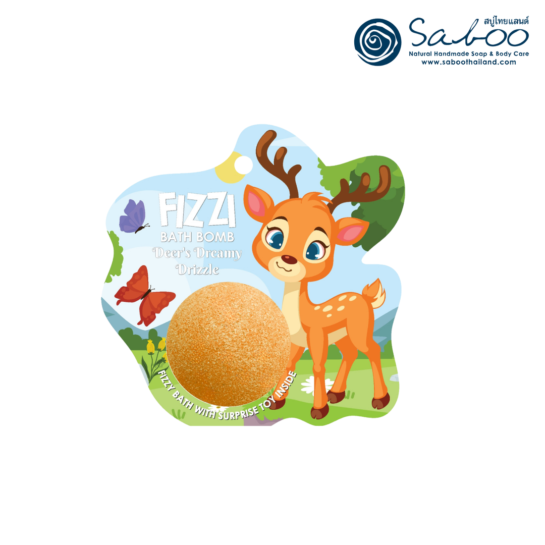 Fizzy Bath Bomb - Jungle Package - 100g - Dear's Dreamy Drizzle