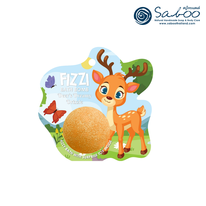 Fizzy Bath Bomb - Jungle Package - 100g - Dear's Dreamy Drizzle