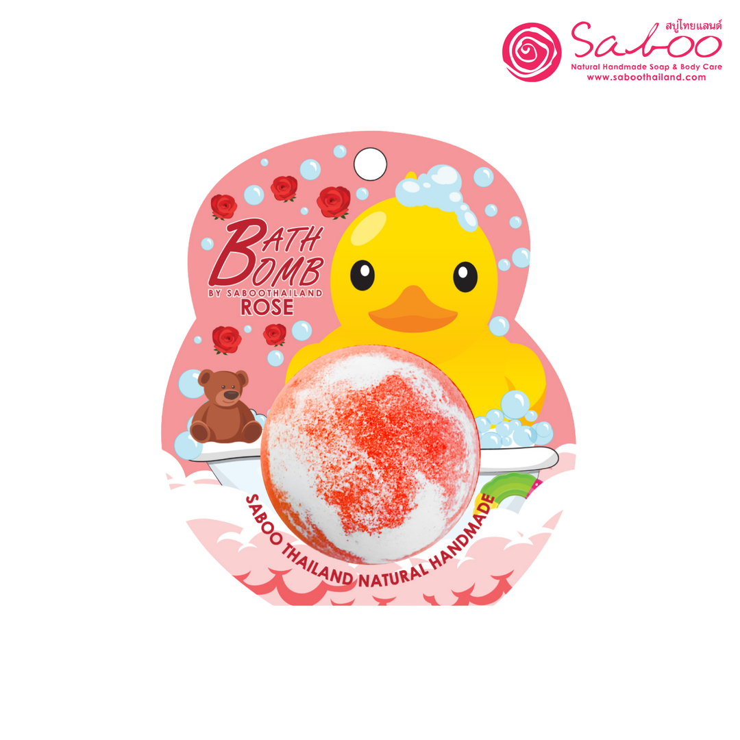 Bubble Bath Bomb - Duck Package - 150g - Rose