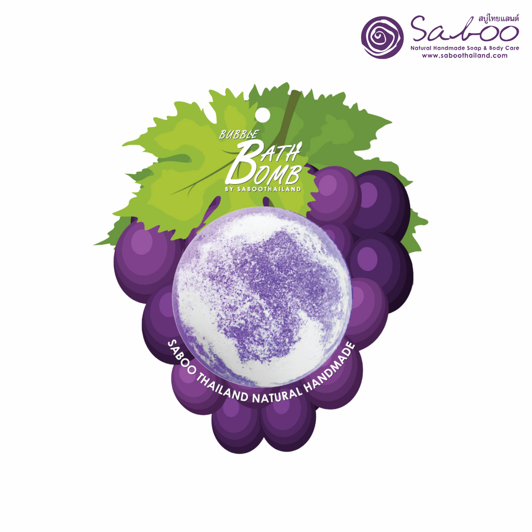 Bubble Bath Bomb - Fruit Package - 150g - Grape Purple