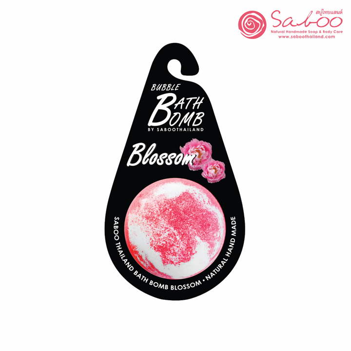 Bubble Bath Bomb - Black Package - 150g - Blossom