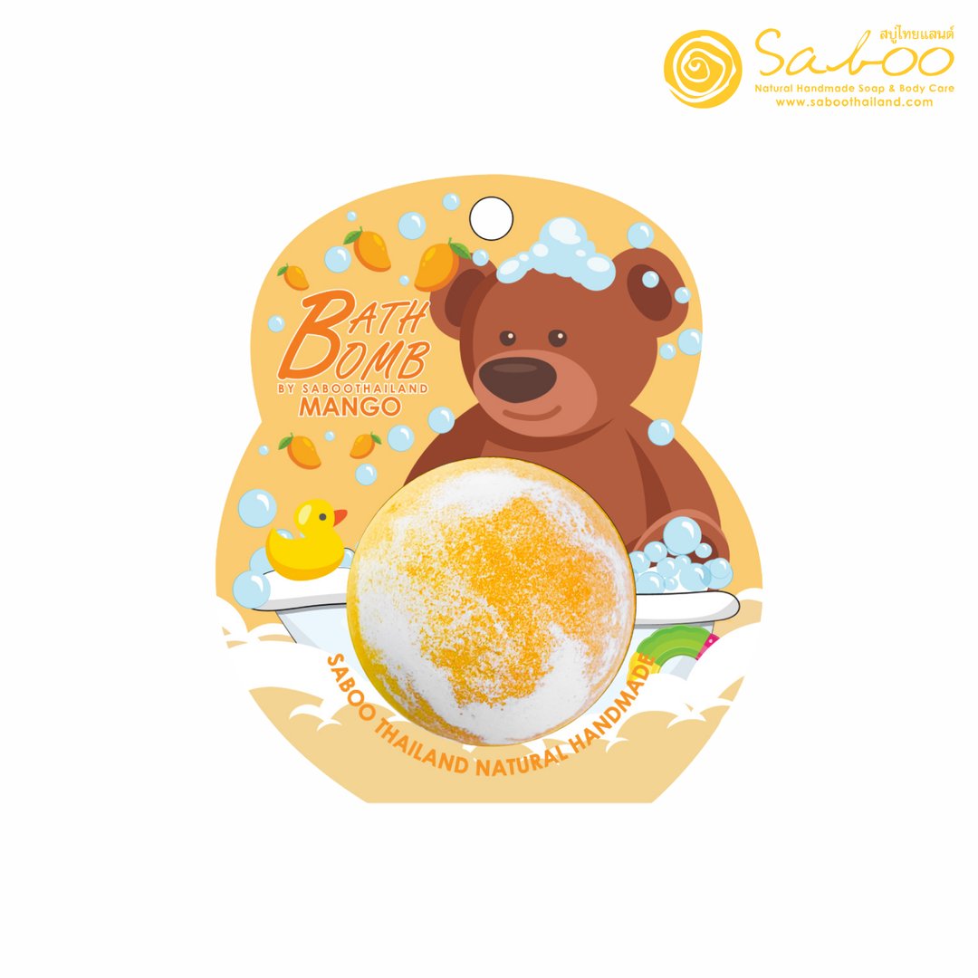 Bubble Bath Bomb - Bear Package - 150g - Mango