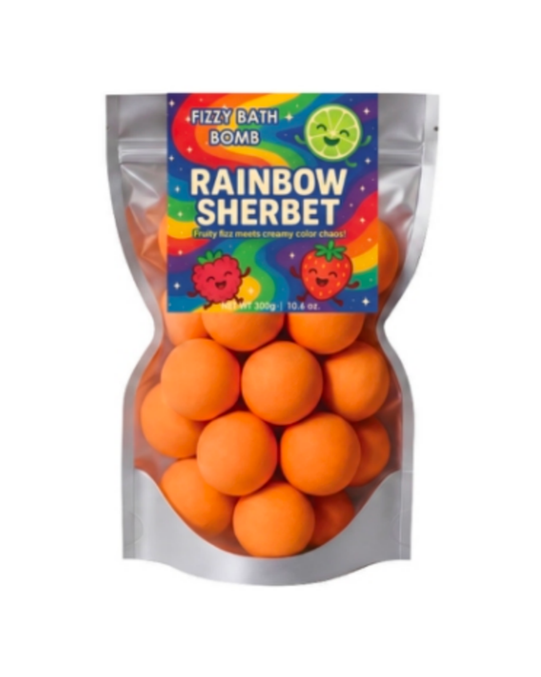 FIZZY BATH BOMB 300 G - Rainbow Sherbet