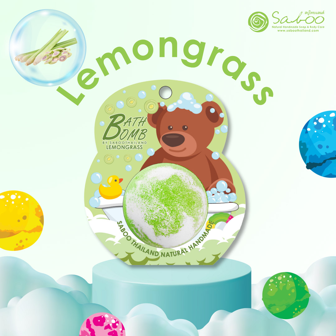 Bubble Bath Bomb - Bear Package - 150g - Lemongrasss