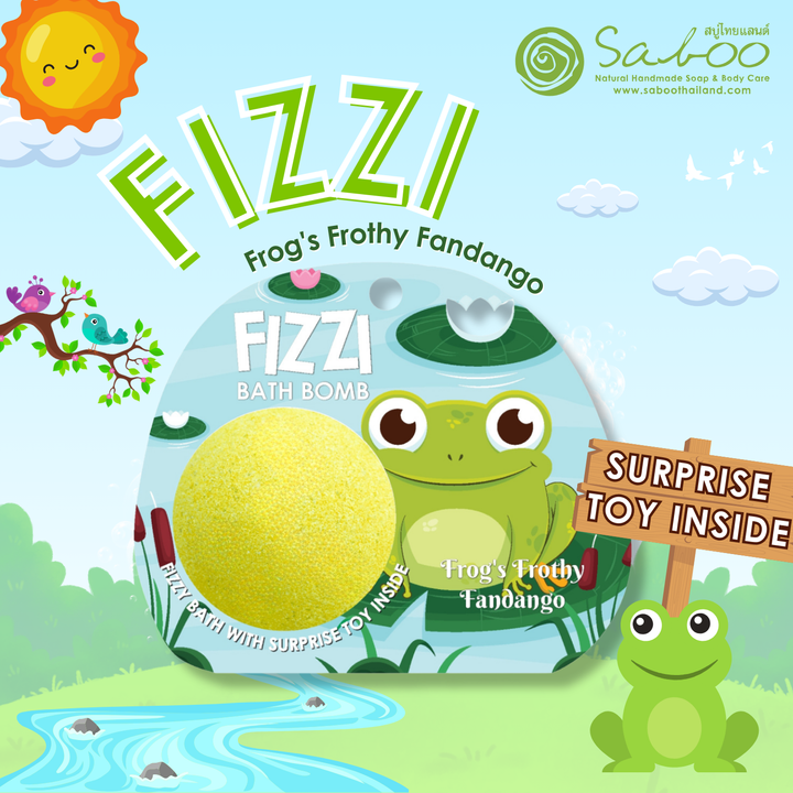 Fizzy Bath Bomb - Jungle Package - 100g - Frog's Frothy Fandango