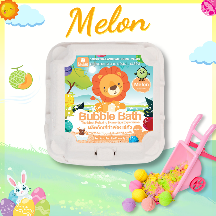 Bubble Bath Bomb - 4PCS Package - 150g - Melon