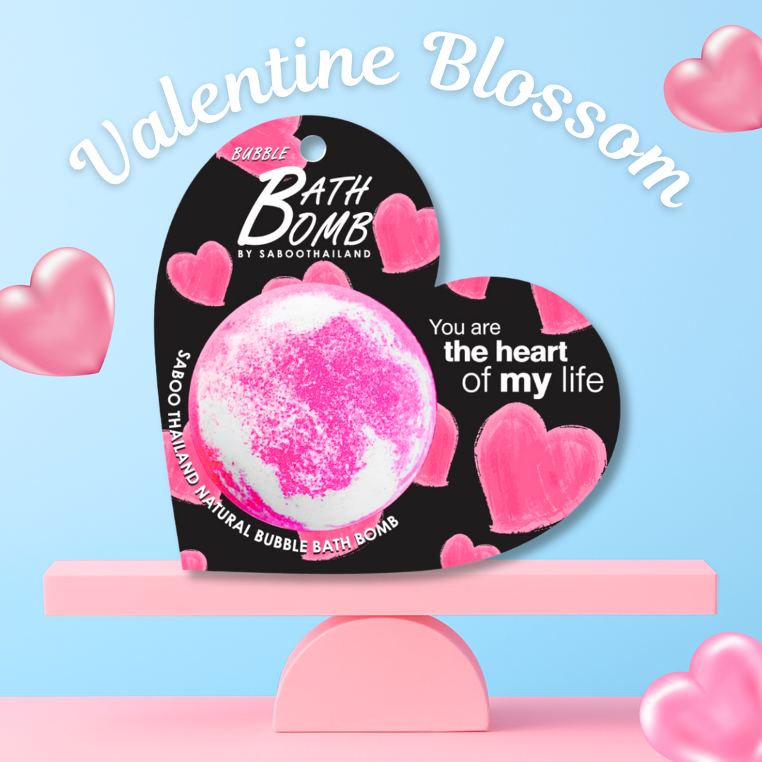 Bubble Bath Bomb - Valentine Package - 150g - Blossom