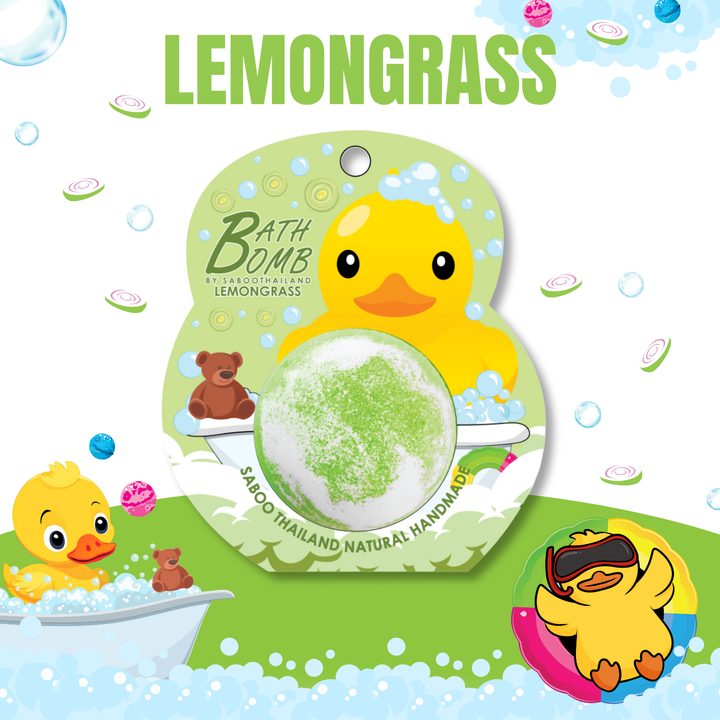 Bubble Bath Bomb - Duck Package - 150g - Lemongrass