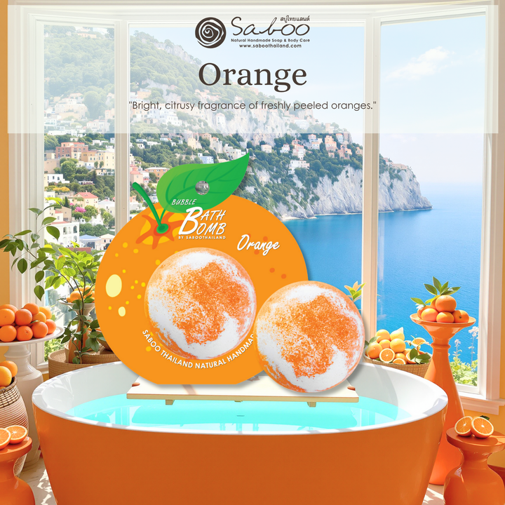 Bubble Bath Bomb - Fruit Package - 150g - Orange