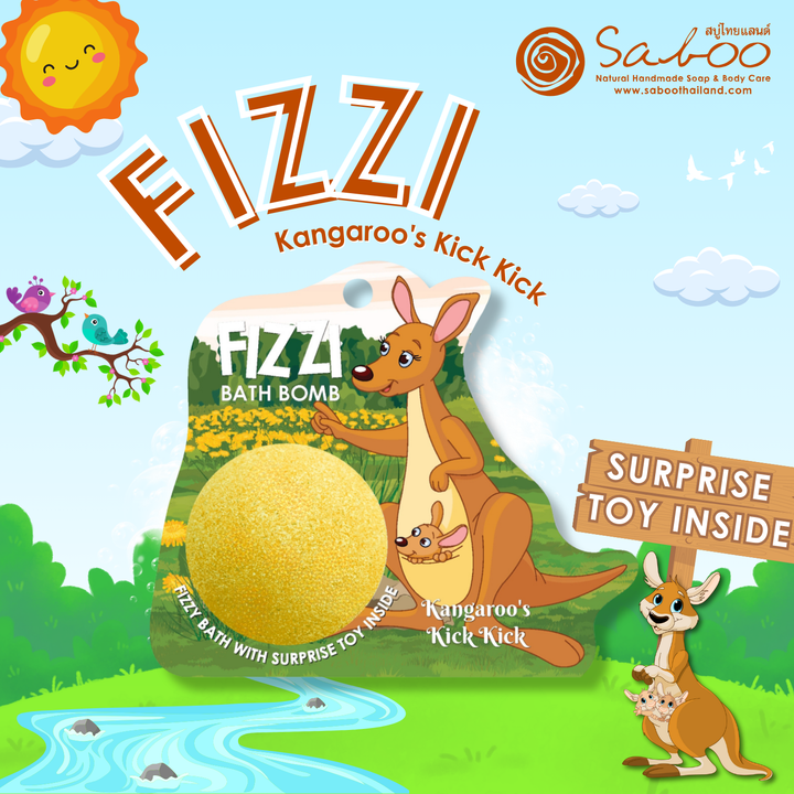 Fizzy Bath Bomb - Jungle Package - 100g - Kangaroo's Kick Kick