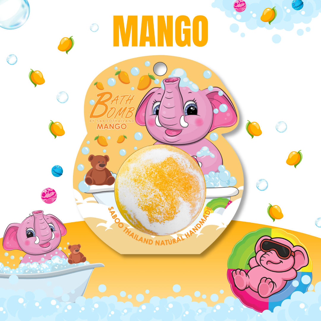 Bubble Bath Bomb - Elephant Package - 150g - Mango