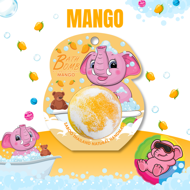 Bubble Bath Bomb - Elephant Package - 150g - Mango