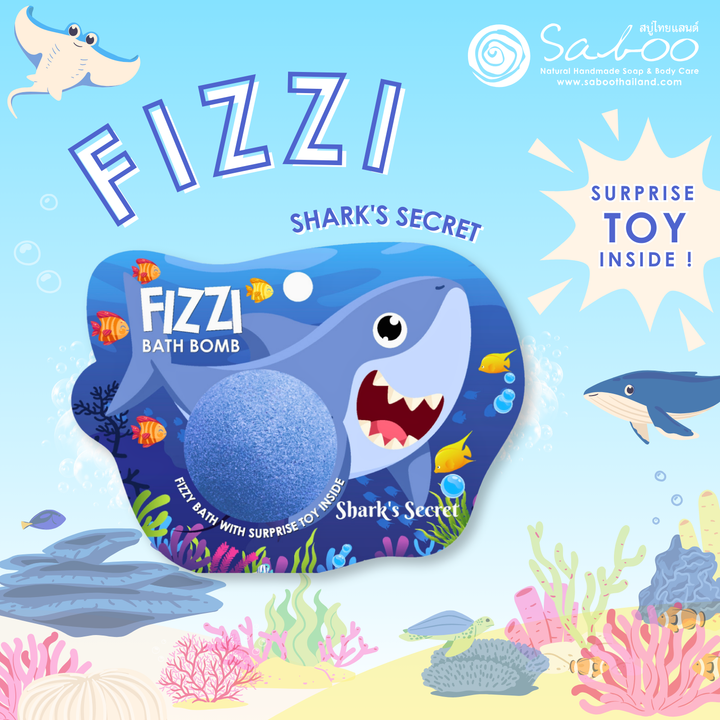 Fizzy Bath Bomb - Sea Animal Package - 100g - Shark's Secret