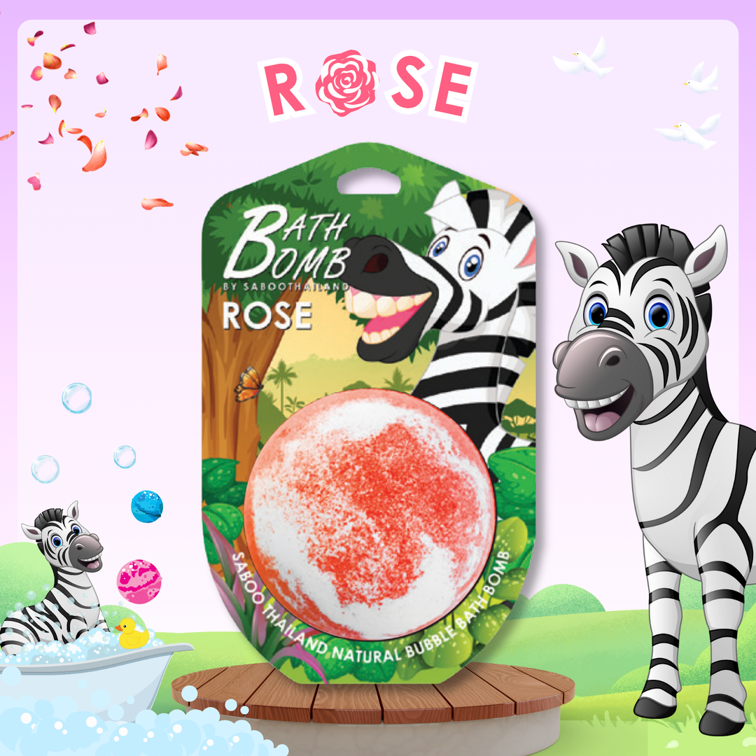 Bubble Bath Bomb - Jungle Package - 150g - Rose
