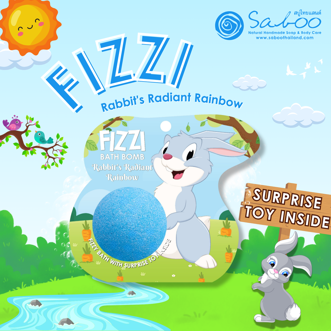 Fizzy Bath Bomb - Jungle Package - 100g - Rabbit's Radiant Rainbow