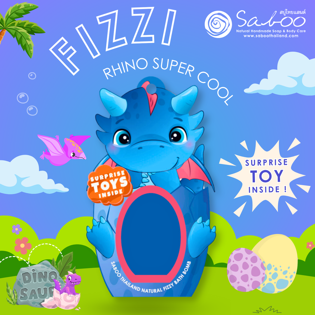 Fizzy Bath Bomb - Dinosaur Package - 180g - Rhino Super Cool