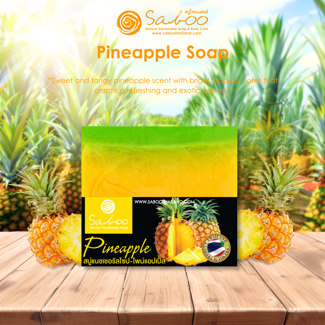 Natural Soap - Square Shape - 100g - Pineapple
