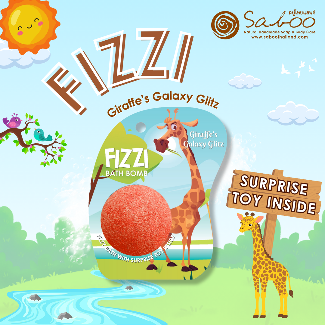 Fizzy Bath Bomb - Jungle Package - 100g - Giraffe's Galaxy Glitz