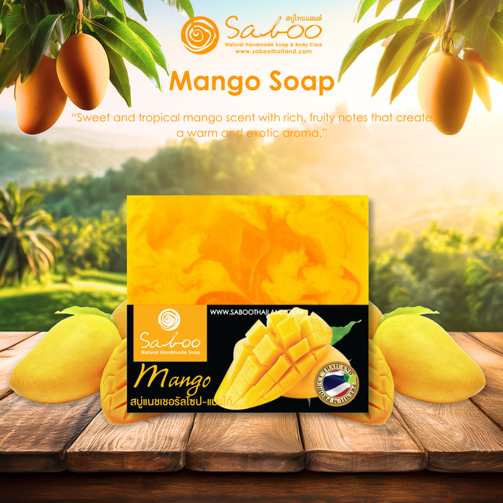 Natural Soap - Square Shape - 100g - Mango