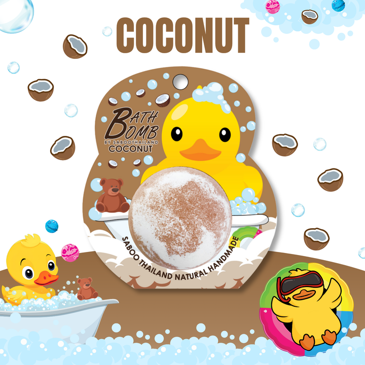 Bubble Bath Bomb - Duck Package - 150g - Coconut