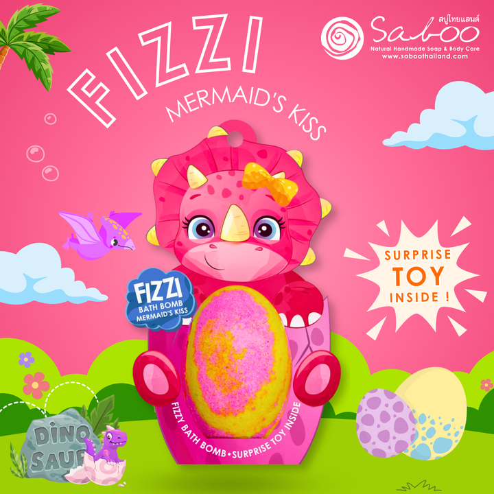 Fizzy Bath Bomb - Dinosaur Package - 180g - Mermaid's Kiss