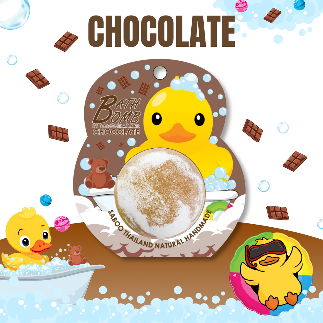 Bubble Bath Bomb - Duck Package - 150g - Chocolate
