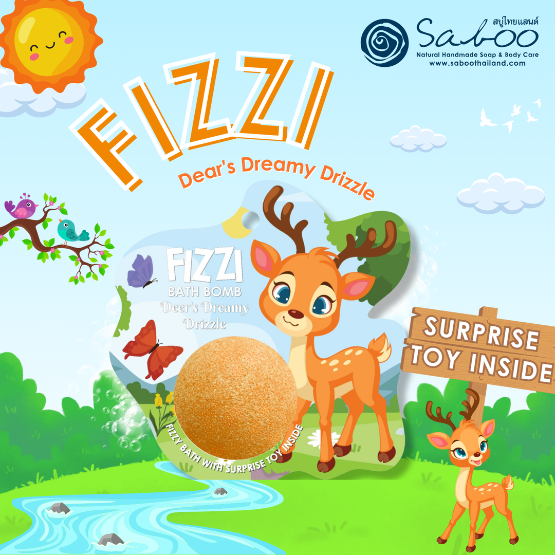 Fizzy Bath Bomb - Jungle Package - 100g - Dear's Dreamy Drizzle