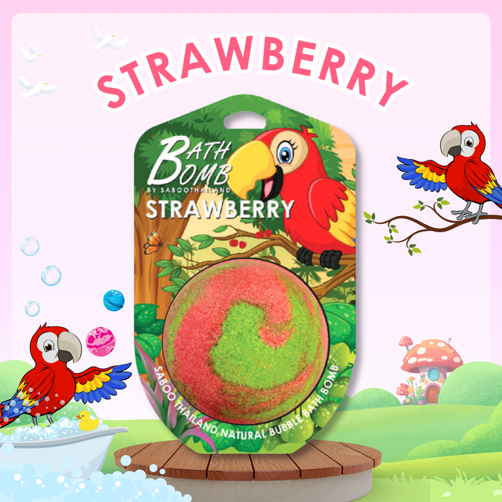 Bubble Bath Bomb - Jungle Package - 150g - Strawberry
