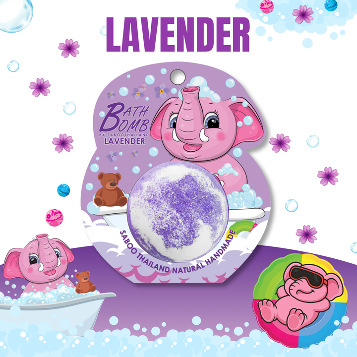 Bubble Bath Bomb - Elephant Package - 150g - Lavender