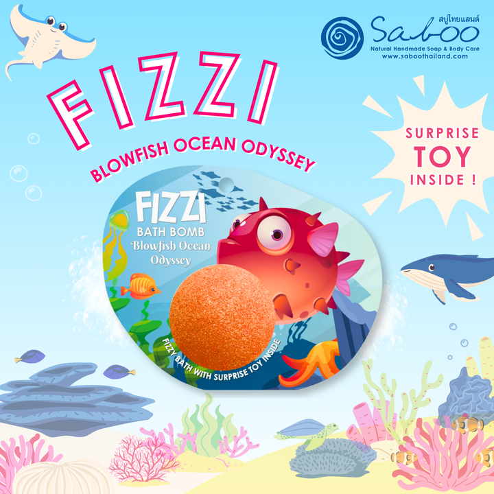 Fizzy Bath Bomb - Sea Animal Package  -100g  - Blowfish Ocean Odyssey