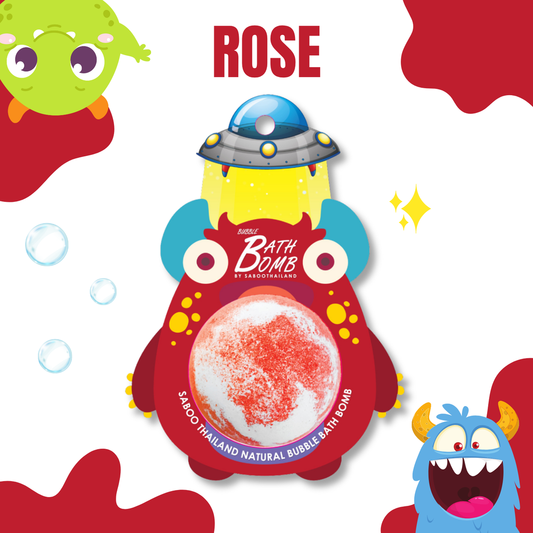 Bubble Bath Bomb - Monster - 150g - Rose