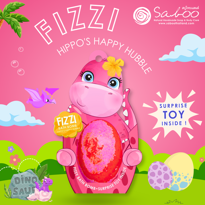 Fizzy Bath Bomb - Dinosaur Package - 180g - Hippo's Happy Hubble