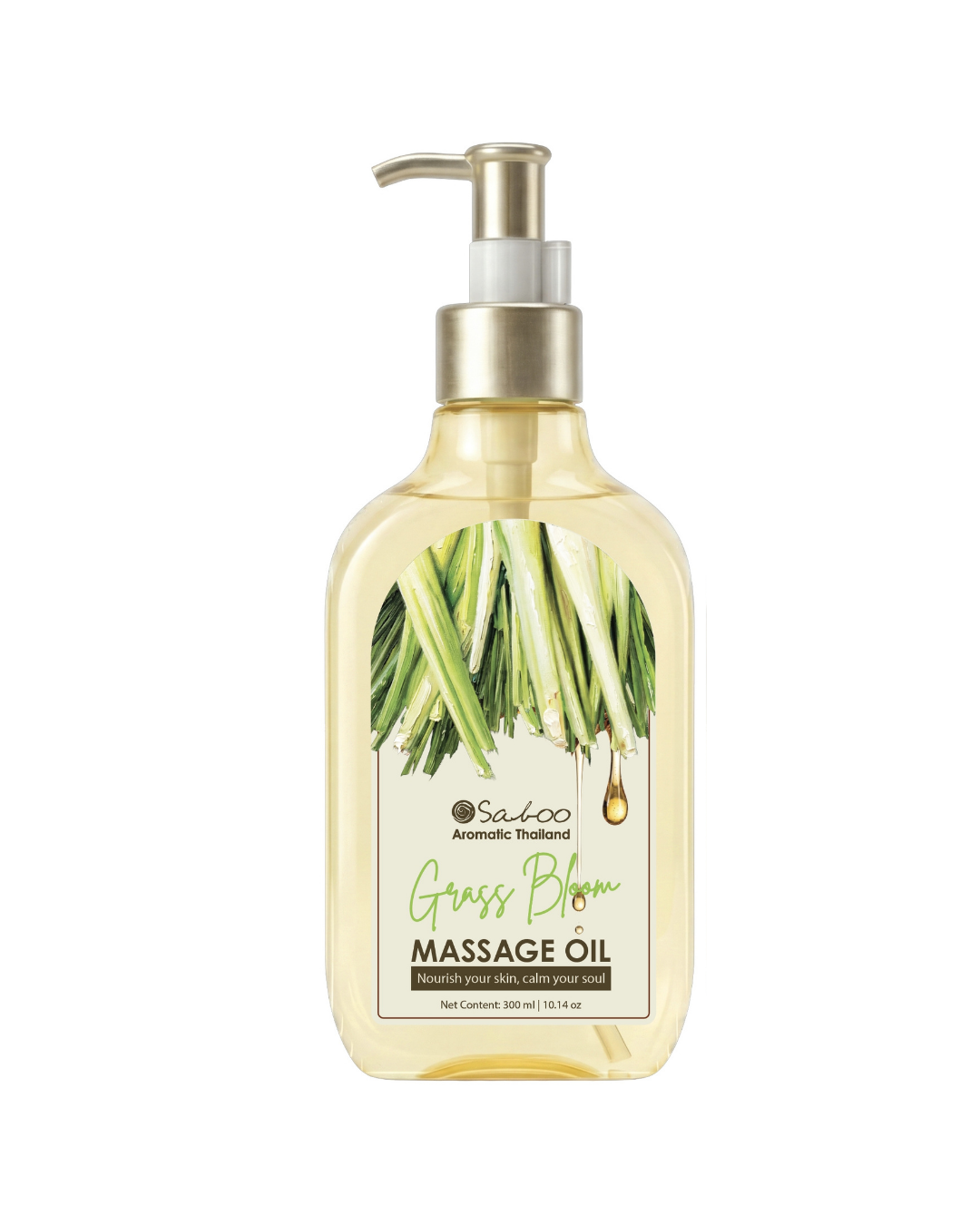 SABOO MASSAGE OIL - 300ML - กลิ่น GRASS BLOOM