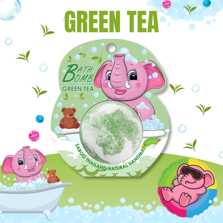 Bubble Bath Bomb - Elephant Package - 150g - Green Tea