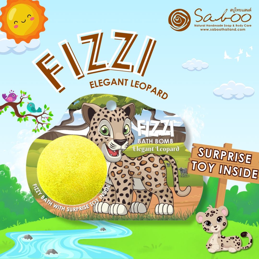Fizzy Bath Bomb - Jungle Package - 100g - Elegant Leopard